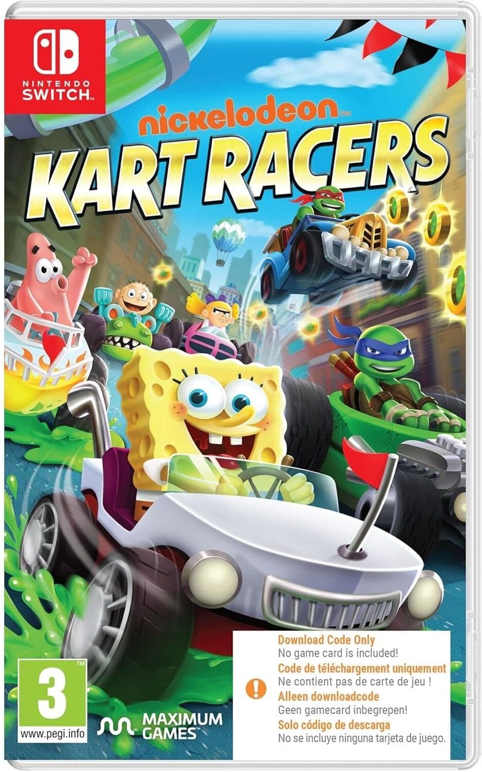 Nickelodeon Kart Racers - Nintendo Switch (Download Code Only), Used - Like New