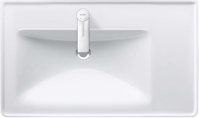 Duravit D-Neo Möbel-Waschtisch 2369800000 80 x 48 cm, mit Hahnloch, asymmetrisch, Becken links, mit Überlauf, mit Hahnlochbank
