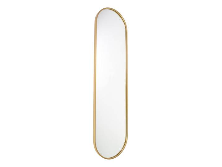 Fragix Wandspiegel Boston Gold, Goldfarben, Metall, 40x150x4 cm, Spiegel, Wandspiegel