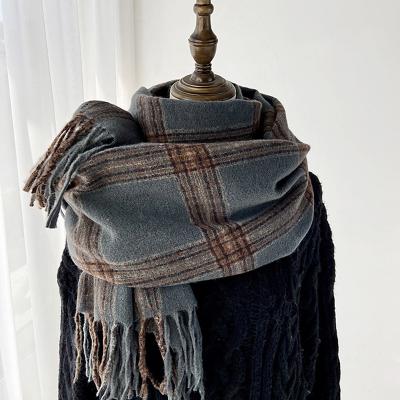LightInthebox Women's Rectangle Scarf Women's Shawls Wraps Street Daily Date Camel Black Yellow Scarf Plaid