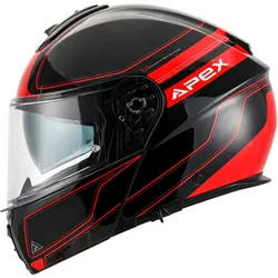 Apex MT300 Sydney, Klapphelm - Schwarz/Rot - S