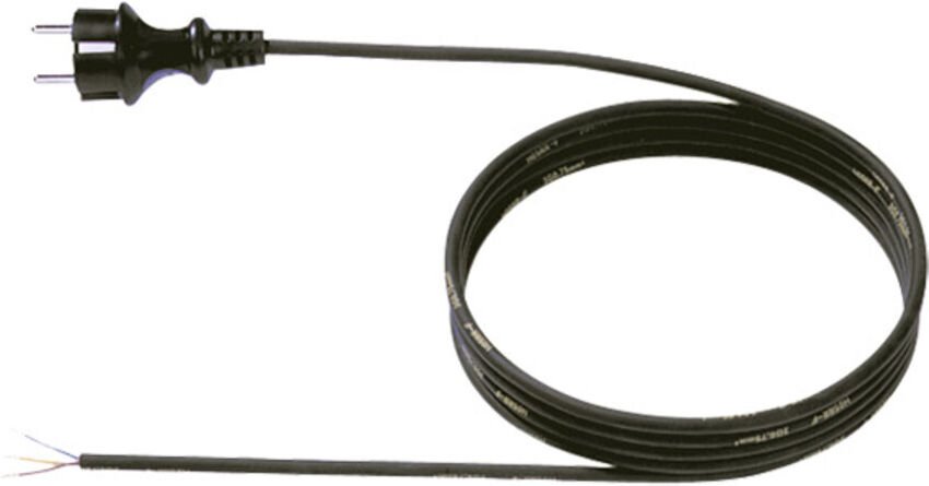 Bachmann Schutzkontakt-Zuleitung 16A/250V,5m,sw 322.176)
