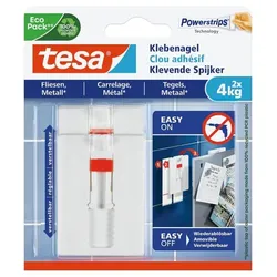 TESA 77767-00000-01 Wandhalterung Drinnen Universalhaken Weiß 2 Stück(e)