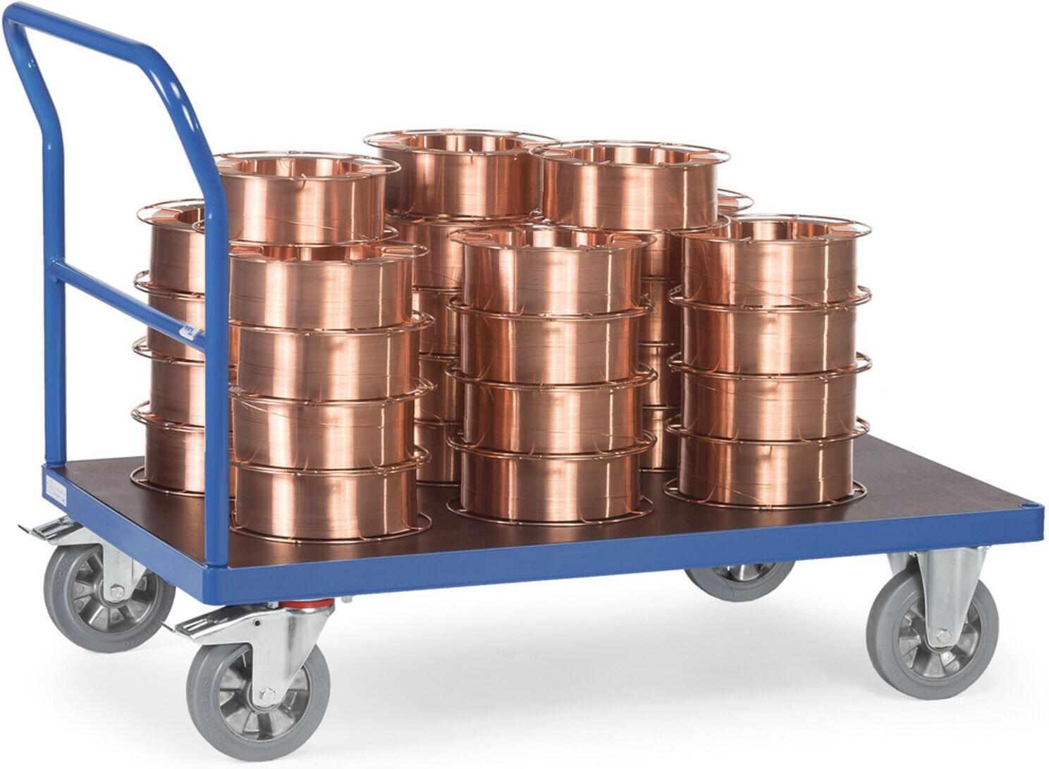 fetra Schiebebügelwagen 12506 - Tragkraft 1200kg Elastic-Reifen)