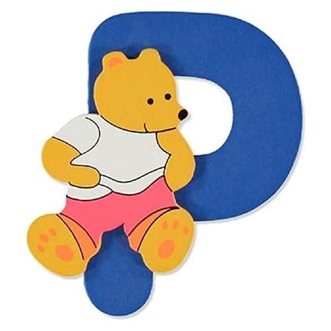 Bieco Buchstabe Bär P 8cm Holz (23000946 P)