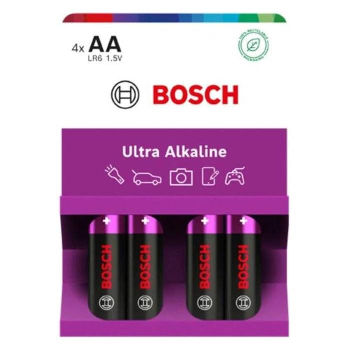 Philips Bosch Batterie 4 Stk AA Ultra Alkaline Lr6ua4b/00 (4 Stk., AA) (36736)