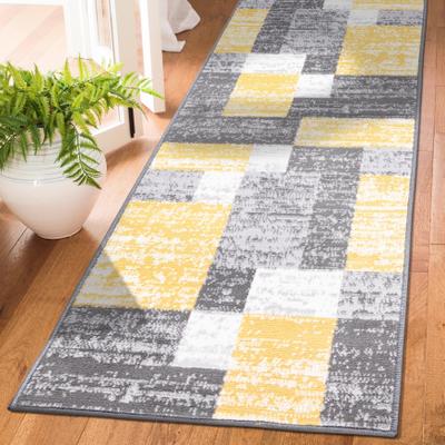World Rug Gallery Modern Geometric Boxes Area Rug