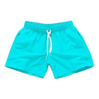 Herren Boardshorts Badeshorts Badehose Schwimmshorts Bademode Kordelzug Mit Taschen Einfarbig Wasserdicht UV-Schutz Schwimmbad Hawaiianisch Casual / sportlich Schwarz Weiß Mikro-elastisch