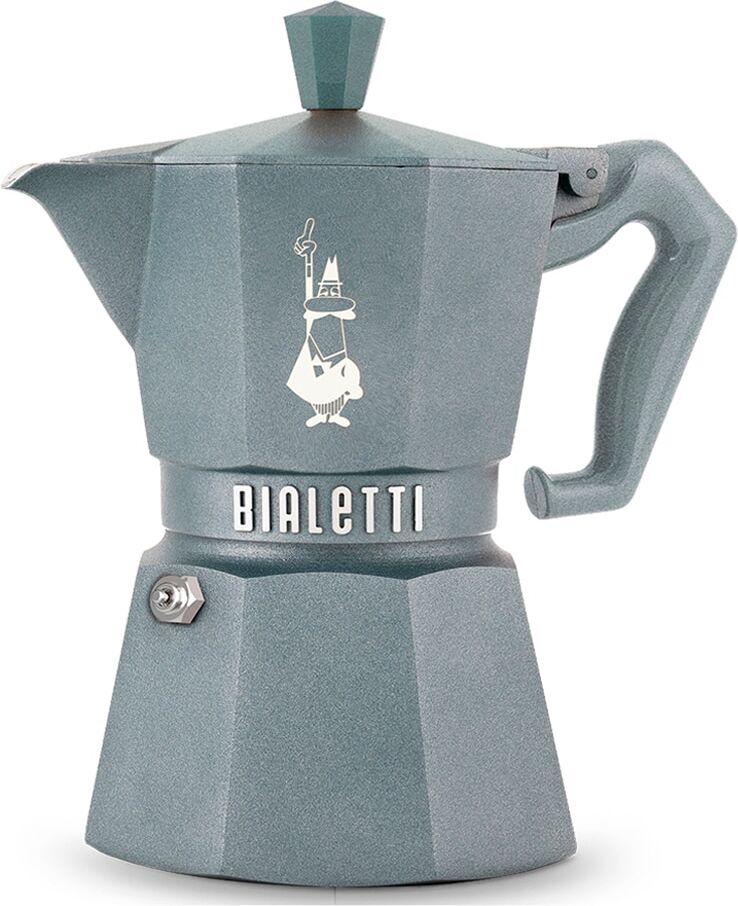 Bialetti Cafetera Moka Exclusive .  (6 Tazas) Azul