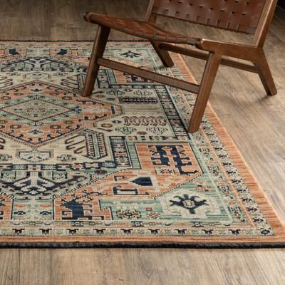 Style Haven Landon Bohemian Medallion Wool Blend Area Rug
