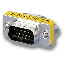 Equip HD15 VGA Gender Changer Verbinder Stecker auf Stecker