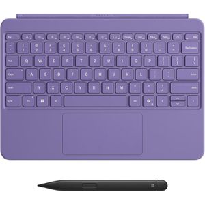 Microsoft Tastatur Surface Pro 12 Zoll Keyboard, violett, mit Surface Slim Pen 2, mit Beleuchtung, mit Touchpad