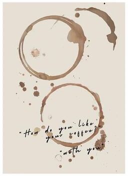 Uplifted Finds Surreal Coffee Diver Canvas Poster   Trendy Kitchen Gallery Wall Art 4 50 X 70 Cm Unframed