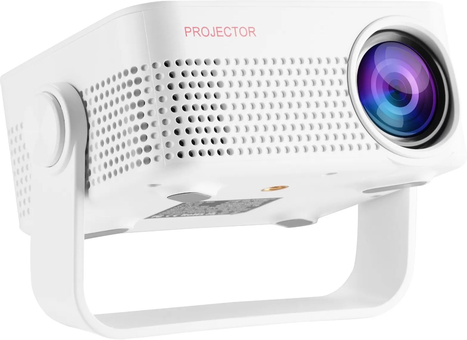 INF Tragbarer Heimprojektor mit 3D & WLAN, 1080P Unterstützung, HDMI/USB/TF Konnektivität, kompatibel mit verschiedenen Geräten Weiß