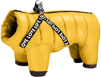 Inspire Essentials CozyPaws Winter Dog Coat With Built In Harness Warm Cotton Jacket a