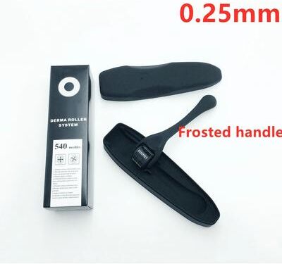 Uplift Treasures Healthy Care 540 Titanium Derma Roller For Face Skin Care frosted Handle 0.25mm