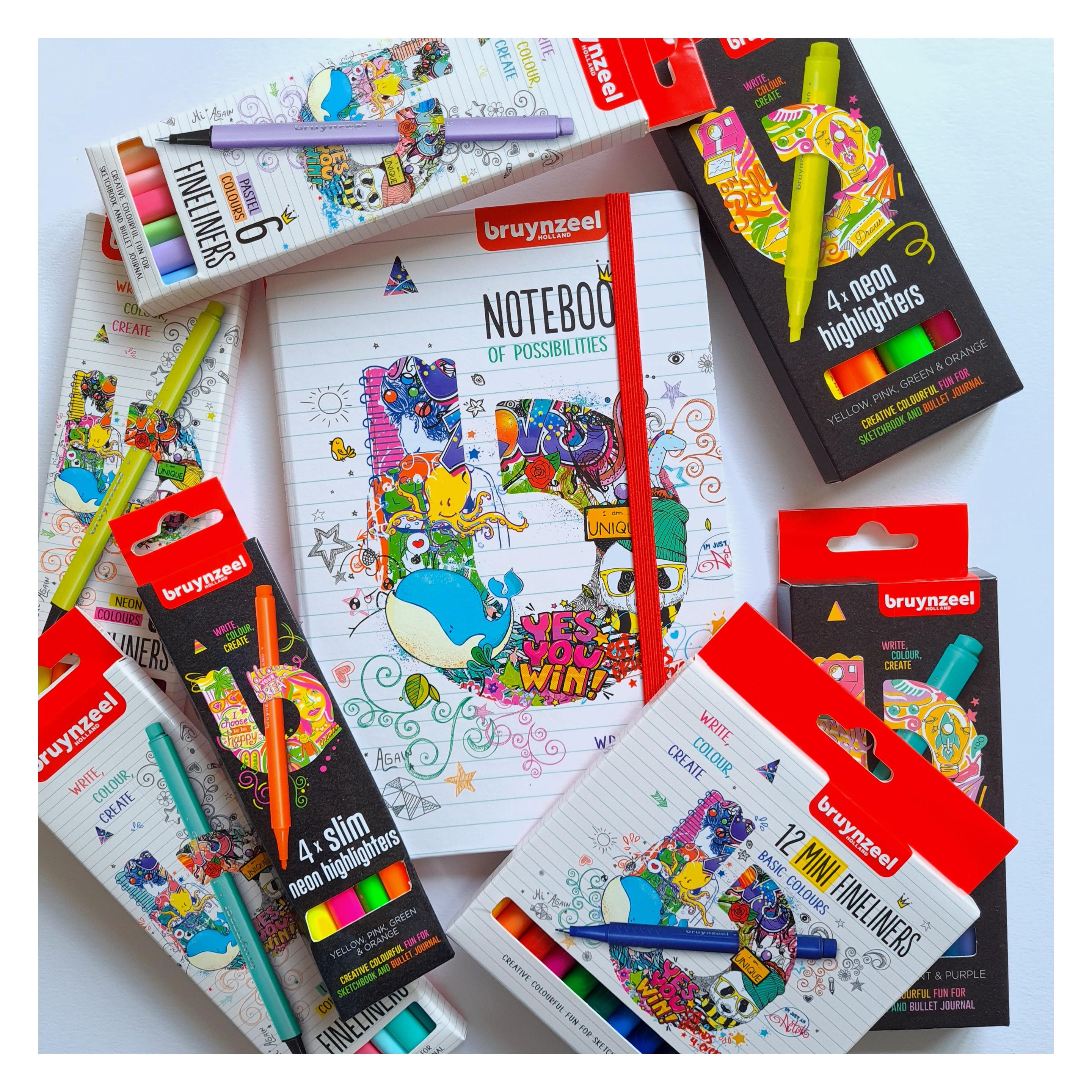 Bruynzeel Fineliner Set 6 Farben Neon (6x) (ROY-60241106)
