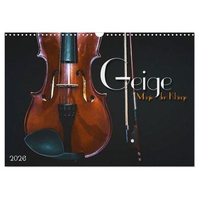 Geige - Magie der Klänge (Wandkalender 2026 DIN A3 quer), CALVENDO Monatskalender