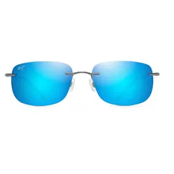 Maui Jim OHAI _ Stahlgrau mit schwarzen Bügeln (B334-02D)