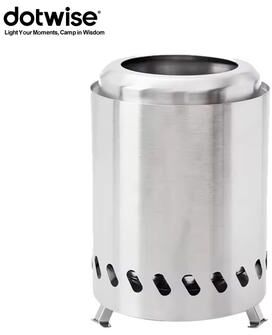 Inspire Daily Merch Portable Wood Burner Stove Stainless Steel, Smokeless Campfire Stove For Outdoor Camping & Hiking Portable Wood Burner Stove Stainless Steel, Smokeless Campfire Stove For Outdoor Camping & Hiking