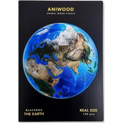 BestSaller J6123M - Aniwood Puzzle, Die Erde M, Holz-Puzzle, 150 Teile