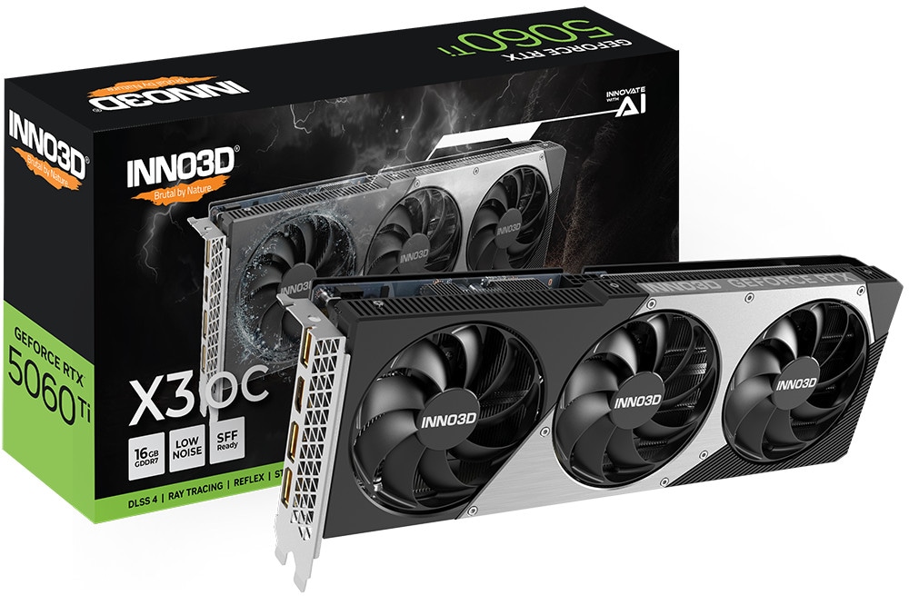 INNO3D GeForce RTX 5060 Ti X3 OC Grafikkarte 16 GB