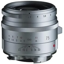 Voigtländer APO-Skopar 75mm / 2.8 VM silber (Leica M, Vollformat), Objektiv, Silber
