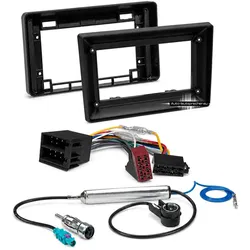 Fiat Ducato Peugeot Boxer 2 DIN 9 Zoll Radio Einbauset für ISO Anschluss