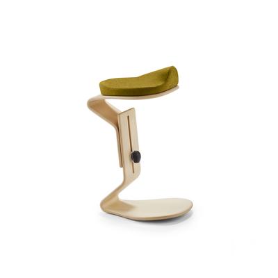 Mayer Sitzmöbel, NEST NATURE Hocker ready mit 3D-/Komfortsitz 1189, Senfgelb, 1189_96_32049