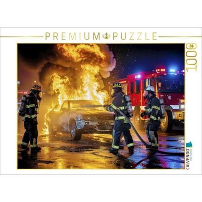 CALVENDO Puzzle Wir löschen nicht nur Feuer - wir löschen Grenzen. | 1000 Teile Lege-Größe 64x48cm Foto-Puzzle für glückliche Stunden, von , Calvendo