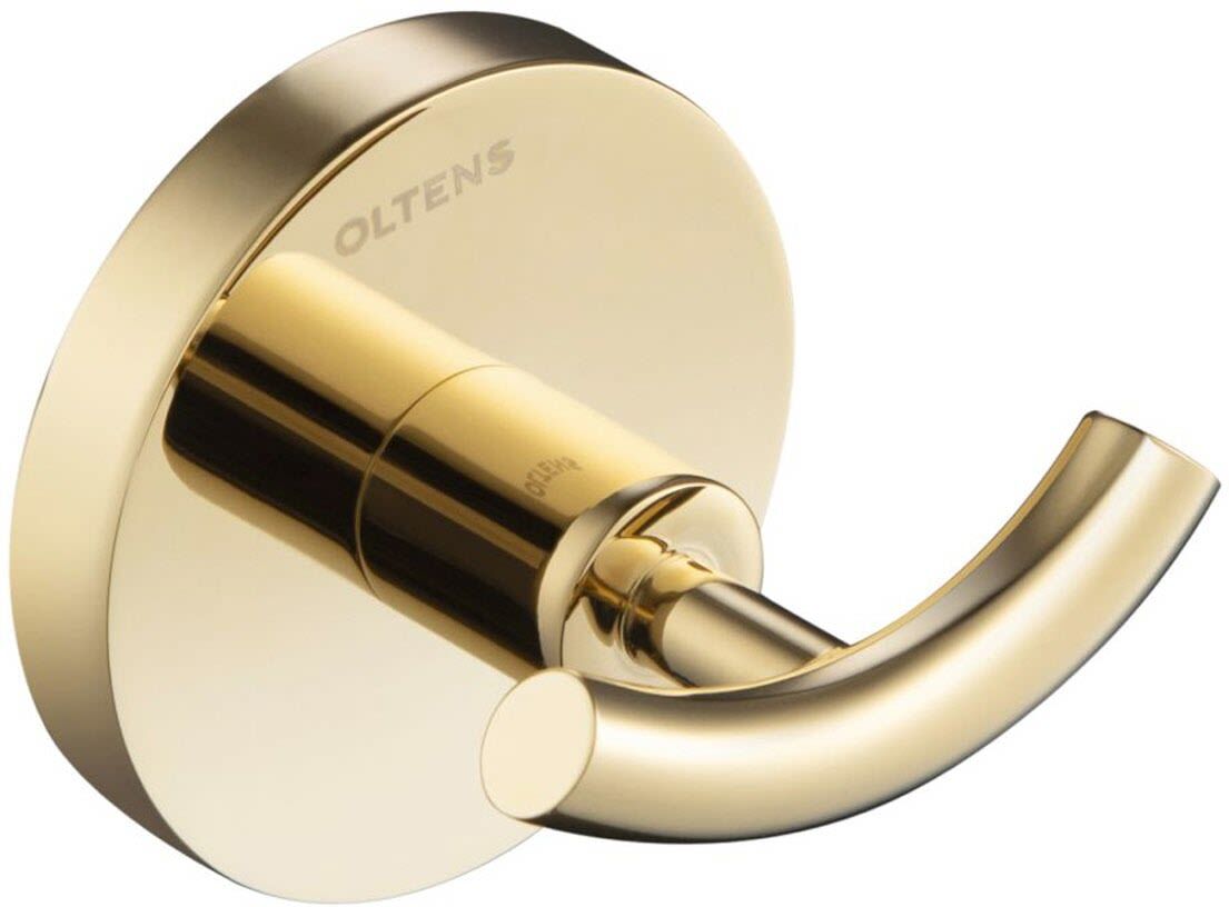 OLTENS Gulfoss Doppel-Handtuchhaken rund, Accessoires, 80002800, gold glänzend