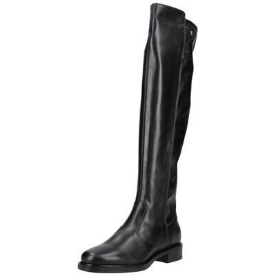 Overkneestiefel NERO GIARDINI "Nero Giardini Stiefel Leder", Damen, Gr. 37, schwarz, Leder, Schuhe