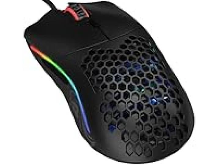 GLORIOUS Gaming Model O Wired Gaming Mouse - 67g Superlight Honeycomb Design, RGB, Pixart 3360 Sensor, Omron Switches, Ambidextrous - Matte Black