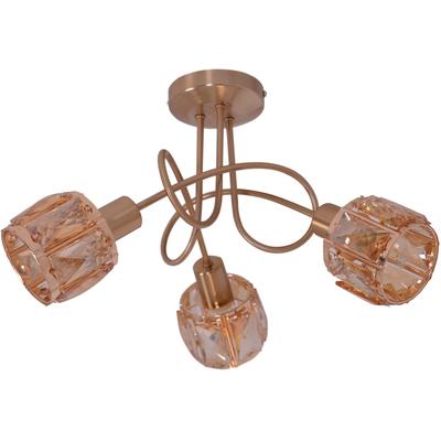 NÄVE LED Deckenleuchte "Josefa", gold (altgoldfarben), 3, H: 24cm, 1 Stk., Leuchten, E14 max. 40W, Leuchtmittel wechselbar, Gold, LED Deckenleuchte