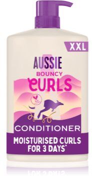 Aussie Bouncy Curls condicionador hidratante para cabelos cacheados 1000 ml. Bouncy Curls