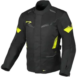 Macna Vaulture, Textiljacke wasserdicht - Schwarz/Neon-Gelb - S
