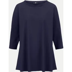 Oversized Jerseyshirt Blau 42