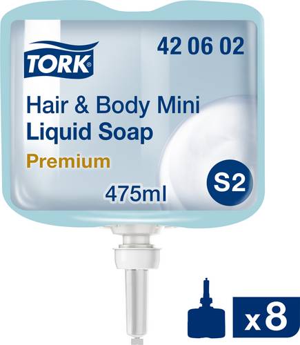 TORK Hair & Body Mini 420602 Flüssigseife 475ml 8St.