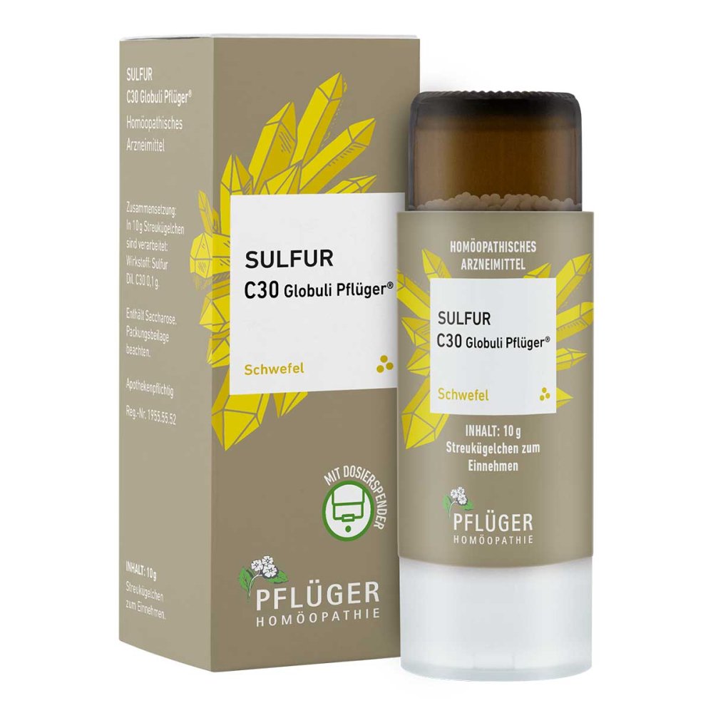 Homöopathisches Laboratorium Alexander Pflüger Gmb Sulfur C30 Globuli Pflüger Dosierspender 18757896