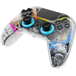 Deltaco Gaming GAM-139-T (Android, iOS, PC, PS4, PS4 Pro, Switch, Switch OLED), Gaming Controller, Transparent
