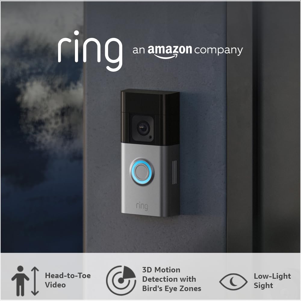 Ring Battery Video Doorbell Pro – Advanced Home Security & Connectivity, New