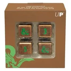 Ultra Pro Neu UP - Heavy Metal Feywild Copper and Green D6 Dice Set (4ct) for Dungeons & Dragons