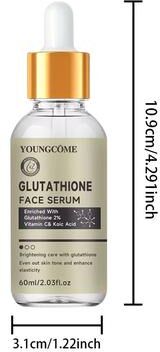 Inspired Finds Glutathione Brightening Face Serum Dark Spot Corrector For Radiant Hydrated Skin 2.03 Fl Oz