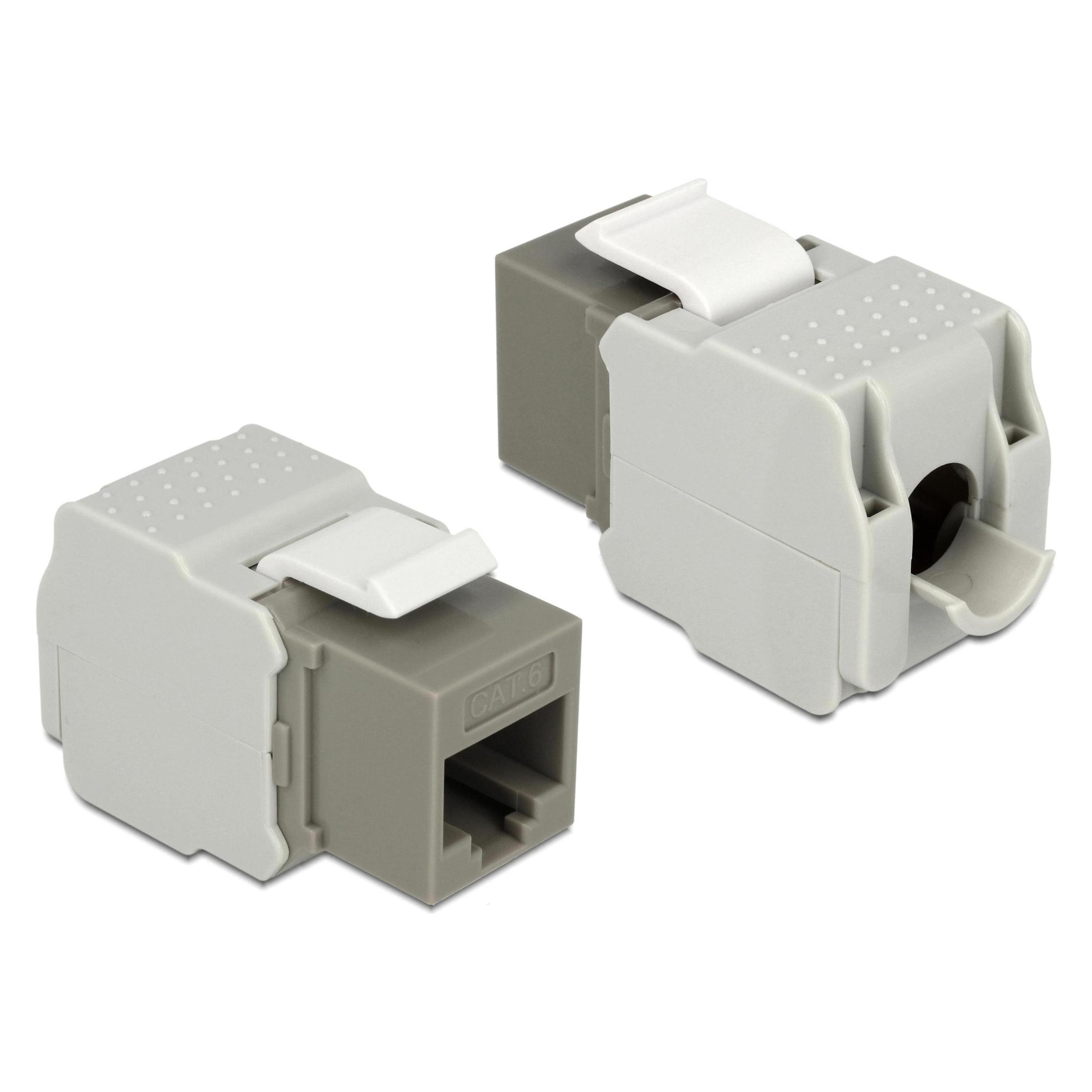 Delock Keystone Modul Cat.6, UTP, grau (Keystone Modul) (86342)