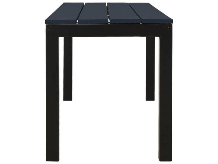 Promotion mars  * Banc de jardin (1/2 PLACES) - Banquette pour jardin - anticorrosion - 110 cm acier et WPC noir_6101595