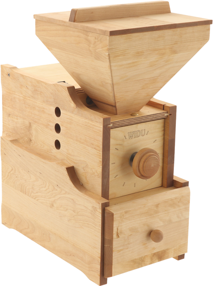 Mulino Artigianale per farina WIDU Universalmühle Mod. 3 in legno di betulla