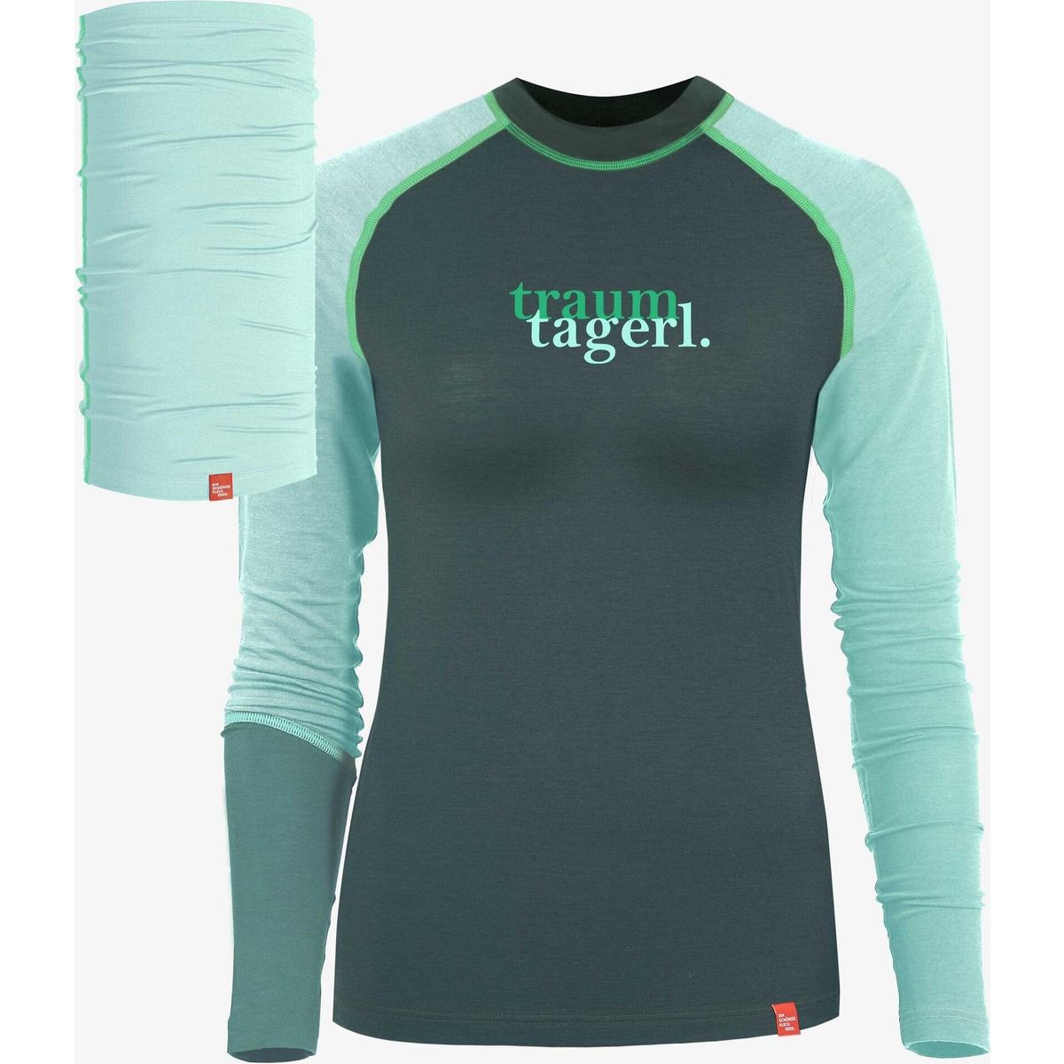 Ein schöner Fleck Erde Langarm-shirt Merino Traumtagerl Moorgrün moorgrün 40 2.584.075.061.40