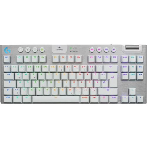 Logitech G915 X LIGHTSPEED TKL Wireless Gaming Keyboard - WHITE - FRA - EMEA28i-935