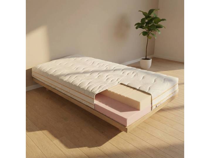 Matelas en mousse froide 20 180 x 200cm Tissu Blanc