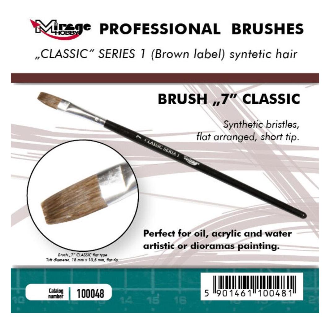 Mirage Hobby Mirage Brush Flat High Quality Classic Series 1 size 7 (100048)